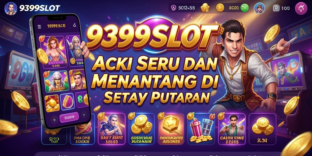 Screenshot 9399SLOT menampilkan aksi seru dan putaran menarik.