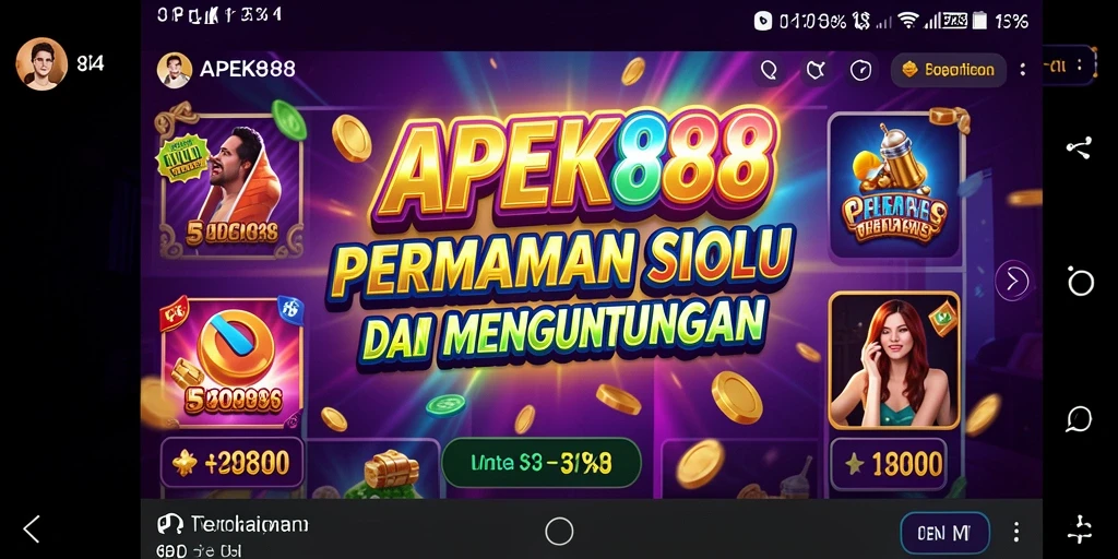 Gameplay slot APEK88 dengan grafik yang memukau dan fitur bonus menarik.