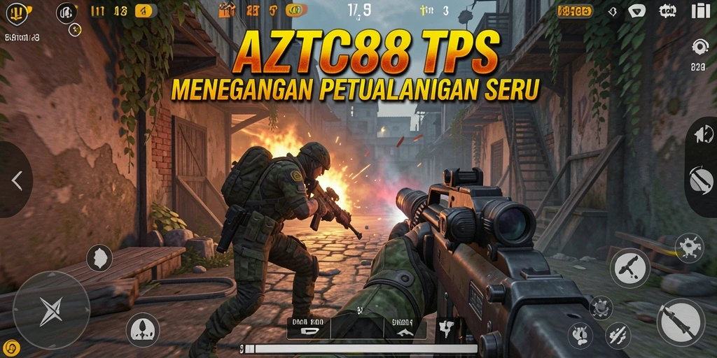 Tampilan gameplay seru dalam AZTEC88 dengan aksi TPS yang mendebarkan.