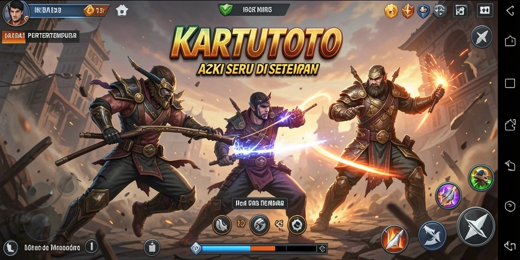 Tampilan gameplay KARTUTOTO yang penuh aksi dan seru.
