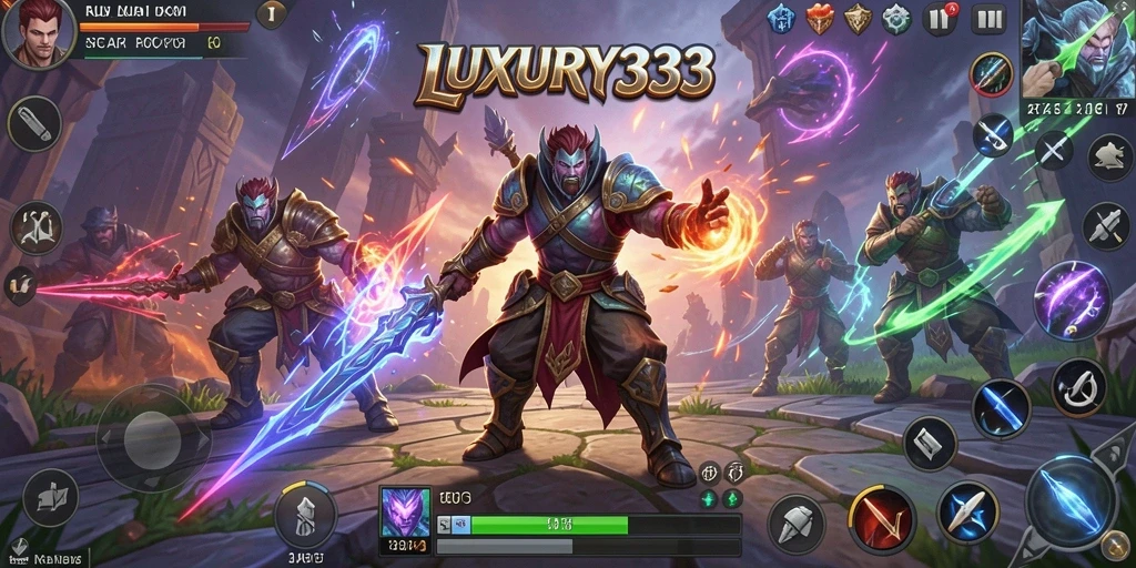 Screenshot menampilkan karakter dalam pertempuran aksi ARPG yang mendebarkan.