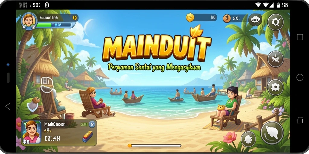 Tangkapan layar MAINDUIT menampilkan gameplay seru dan santai.