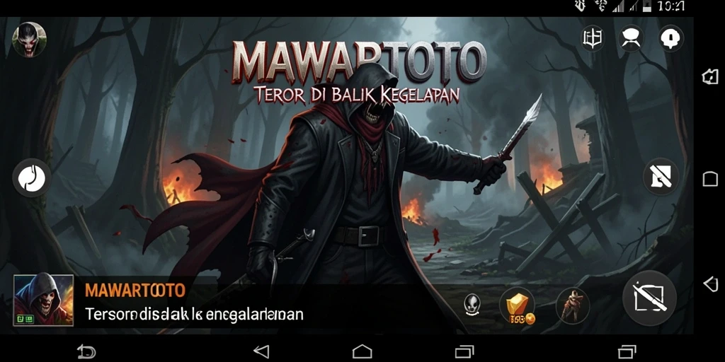 Screenshot gameplay MAWARTOTO yang menampilkan suasana mencekam.