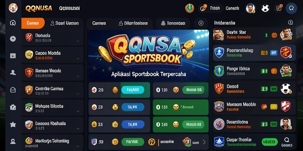 Tampilan menarik dari gameplay Sportsbook QQNUSA.