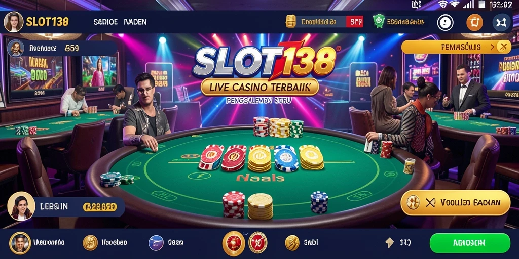 Gameplay mendebarkan di SLOT138 dengan dealer langsung.