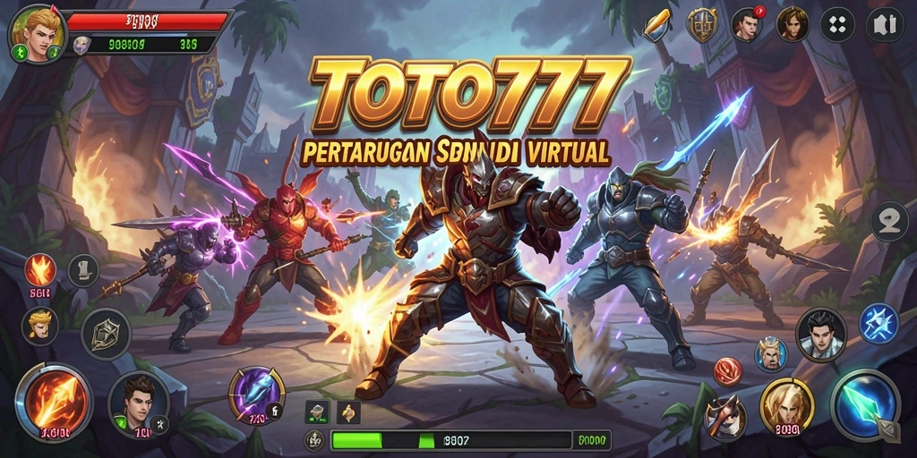 Tampilan gameplay seru dalam TOTO777 saat pertarungan berlangsung.