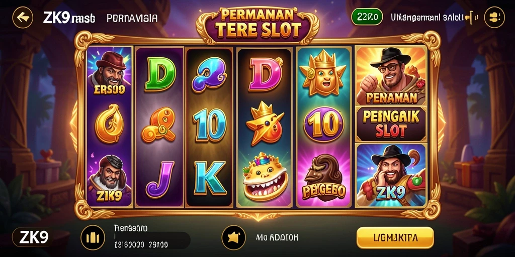 Gameplay ZK9 yang menegangkan dengan berbagai slot menarik.